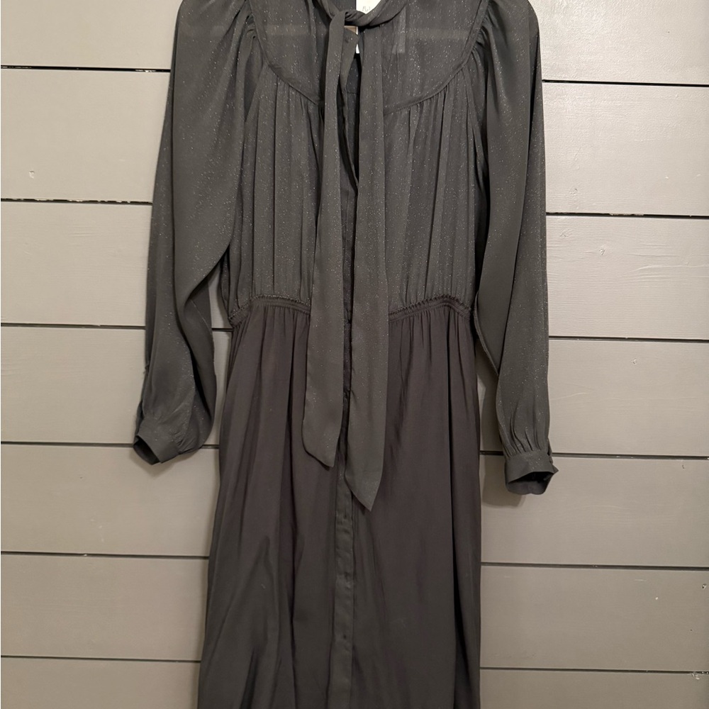 FRNCH Black Long Sleeve Dress